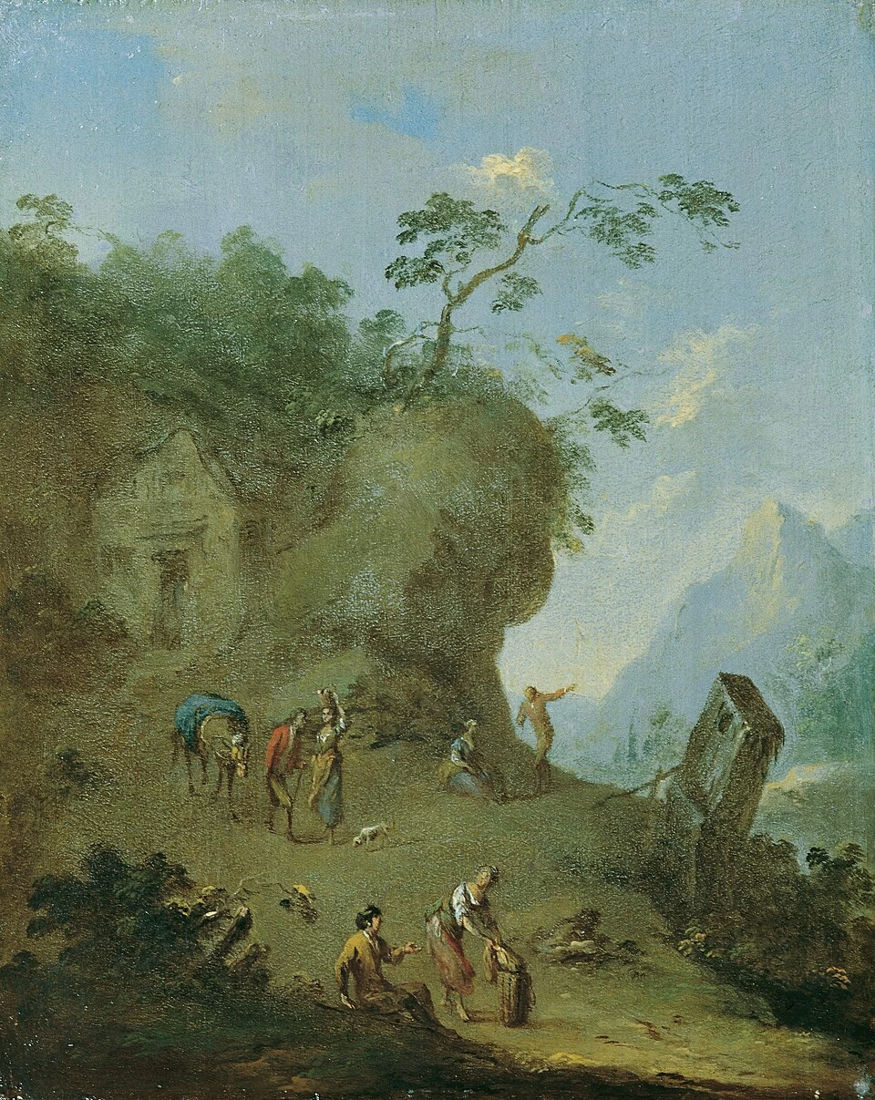 Capanna su una collina boscosa - Galleria austriaca Belvedere, Vienna